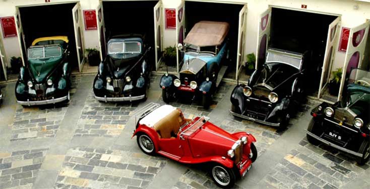 vintage collection of car
